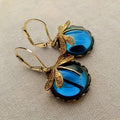 Copper Dragonfly Pendant Earrings